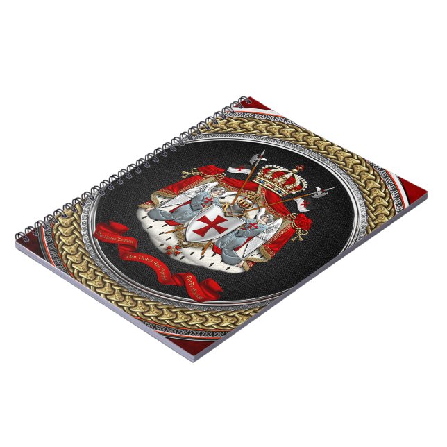 [100] Knight Templar Jackar av Arm Anteckningsbok (Vänstra Sidan)