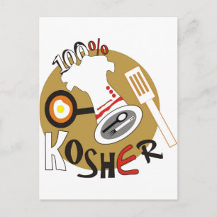 100 % Kosher Vykort