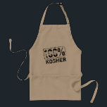 100 % Ksher BBQ Apron Förkläde<br><div class="desc">100 % Kosermat BBQ Apron. Anpassningsbar utformning av gummi frimärke. Judiska livsmedel. Kokning av anpassningsbar och köksaproner,  för manar eller kvinnliga. Lägg till din egen lustiga text.</div>