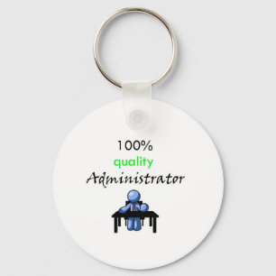 100% kvalitets- administratör nyckelring