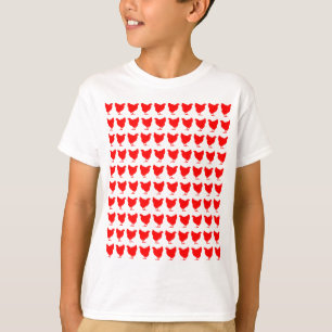 100 kycklingar - röd tee shirt