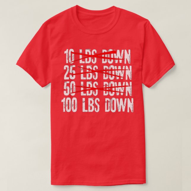100 lbs Ned Body Weight Loss Exercise T Shirt (Design framsida)