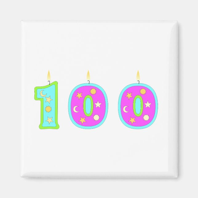 100 (ljus) magnet (Framsidan)