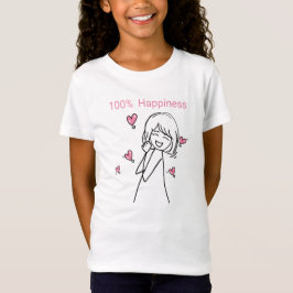 100% lycklig t shirt