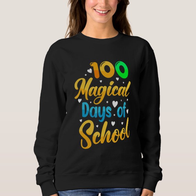 100 Magical Days Of School  Student Teacher 1 T Shirt (Framsida)