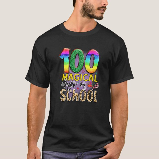 100 Magical Days Of School  Student Teacher  1 T Shirt (Framsida)