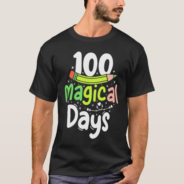 100 Magical Days of School T Shirt (Framsida)