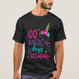 100 magiska dagar för Ansikte-lärare vid skolan T Shirt