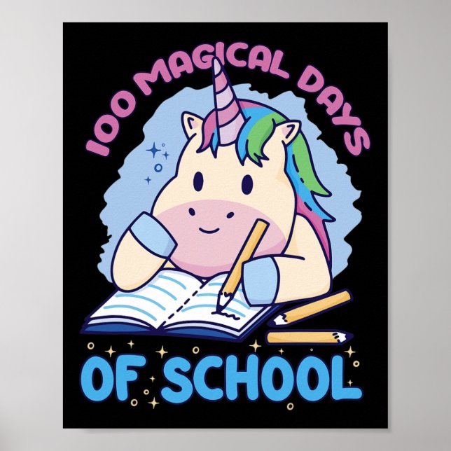 100 magiska dagar för skolennsammet 100 dagar poster (Framsidan)