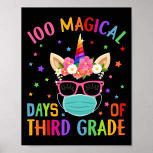 100 magiska dagar för Unicorn Mas från tredje Klas Poster