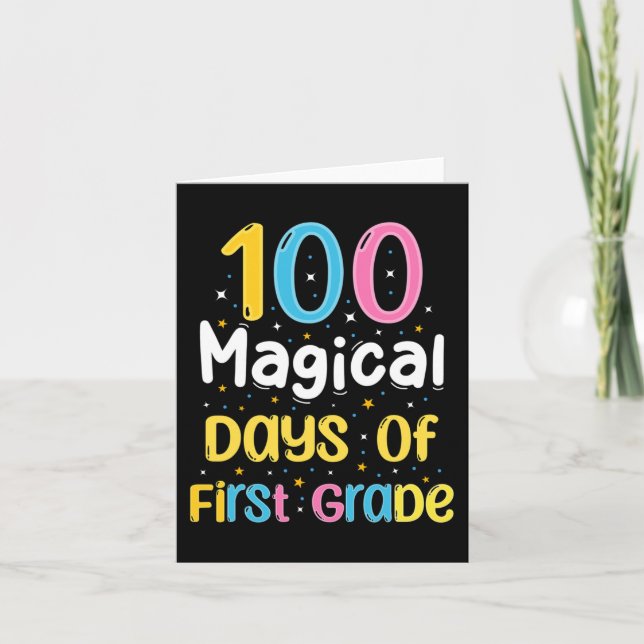 100 magiska dagar första Klass 100-dagen i skolan Kort (Framsida)