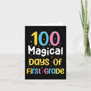 100 magiska dagar första Klass 100-dagen i skolan Kort