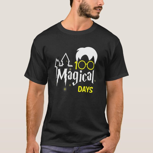 100 magiska dagar-guide 100 dagar skolgång t shirt (Framsida)