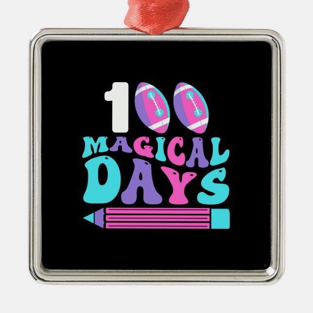 100 magiska dagar julgransprydnad metall (Framsidan)