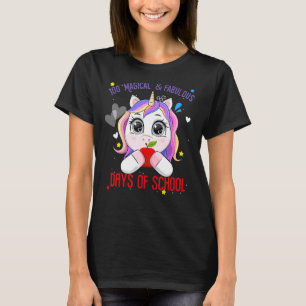 100 magiska och plagliga dagar för skolennsammet t shirt