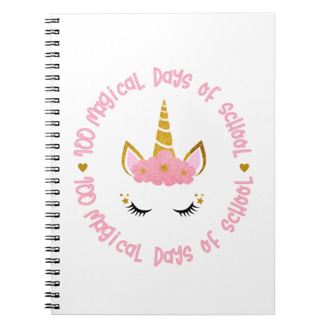 100 magiska skoldagar anteckningsbok (Framsidan)