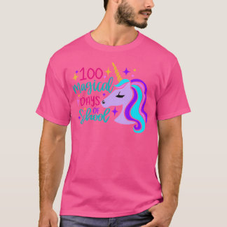 100 magiska skoldagar enhörning t shirt