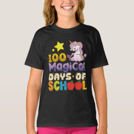 100 magiska skoldagar enhörningslärare t shirt