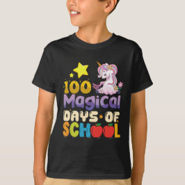 100 magiska skoldagar enhörningslärare t shirt