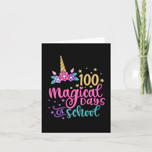 100 magiska skoldagar kort (Framsida)