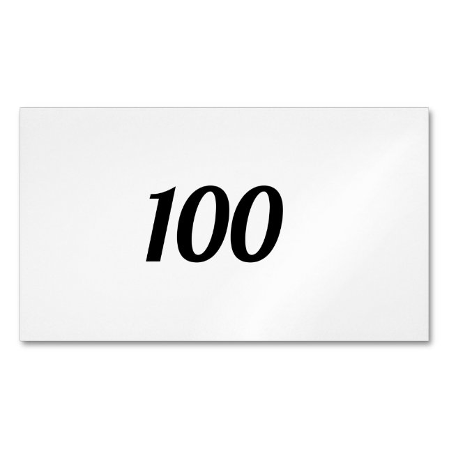 100 MAGNETISKA VISITKORT (Framsida)