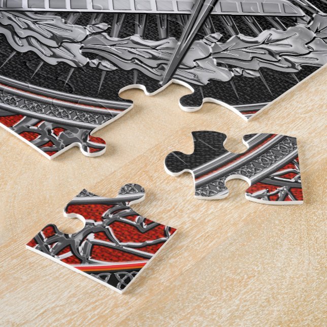 [100] Mason - Silver-kvadrat och kompasser Pussel (Sidan)