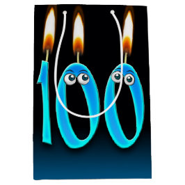 100: Medium Gift-fack för ljus på födelsedagen