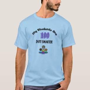 100 mer smart lärare för dagar T-tröja T-shirt