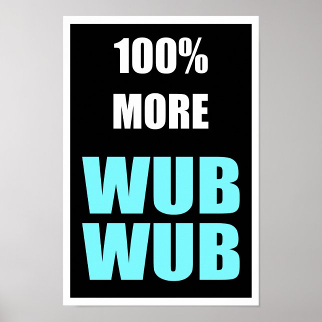 100 % mer Wub-Wub Poster (Framsidan)