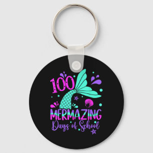 100 Mermaing Days Sjöjungfru 100-dagarsdag för sko Nyckelring