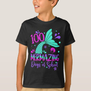 100 Mermaing Days Sjöjungfru 100-dagarsdag för sko T Shirt