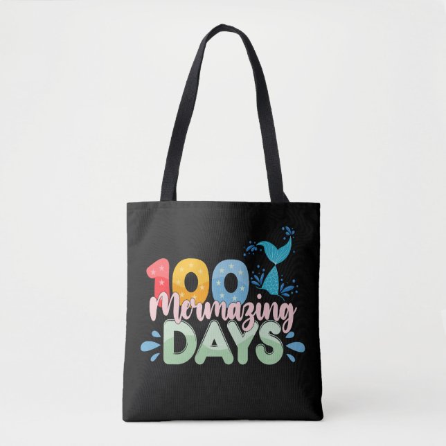 100 Mermazing dagar 100:e skoldagen Havfrun Tygkasse (Framsida)