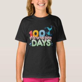 100 Mermazing dagar 100:e skoldagen havsfröken T Shirt