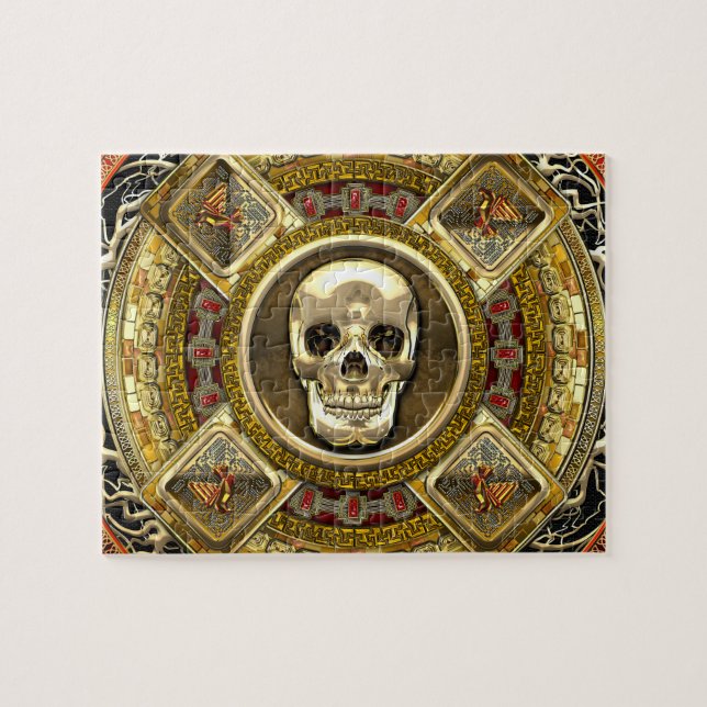 [100] Mictlantecuhtli - Aztec gud av död Pussel (Horisontell)