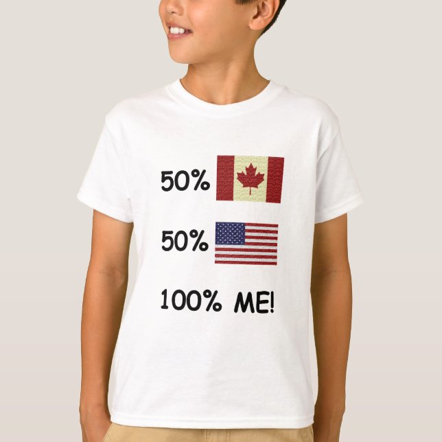 100% MIG kanadensare/amerikan T Shirt (Framsida)
