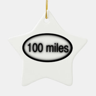 100 miles julgransprydnad keramik