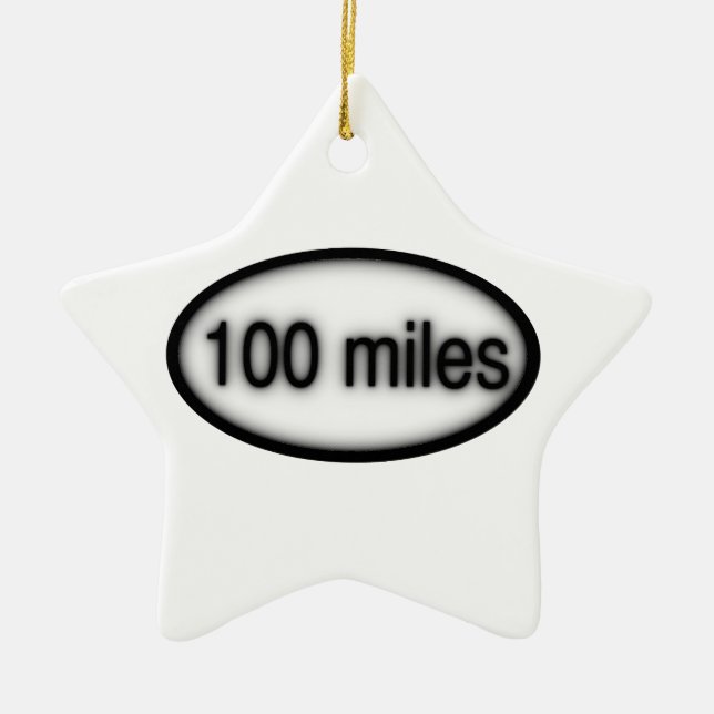100 miles julgransprydnad keramik (Framsidan)