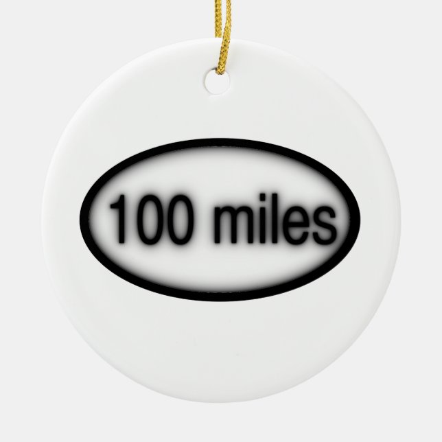 100 miles julgransprydnad keramik (Framsidan)