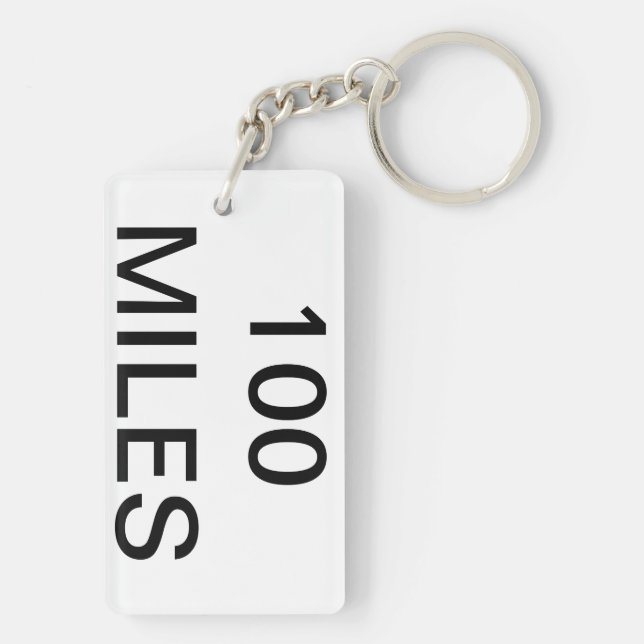 100 Miles nyckelring (Baksidan)