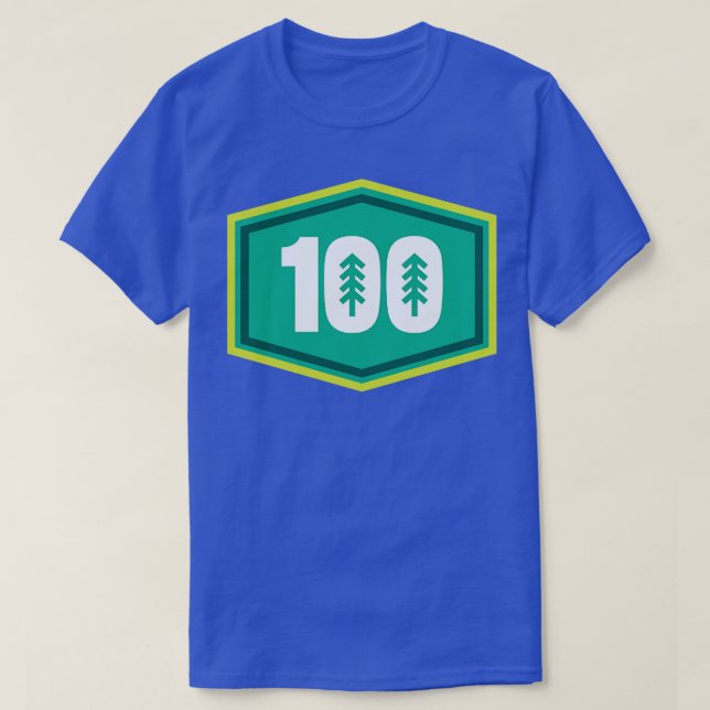100 miljoner spår och Ultra Running Träd T Shirt (Design framsida)