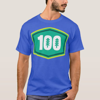 100 miljoner spår och Ultra Running Träd T Shirt