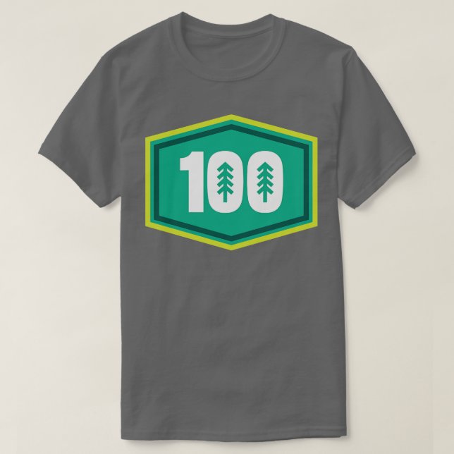 100 miljoner spår och Ultra Running Träd T Shirt (Design framsida)