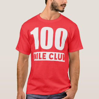 100 mils Klubb - 100 miles spårbarhet som körs i u T Shirt