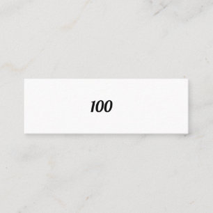 100 MINI VISITKORT