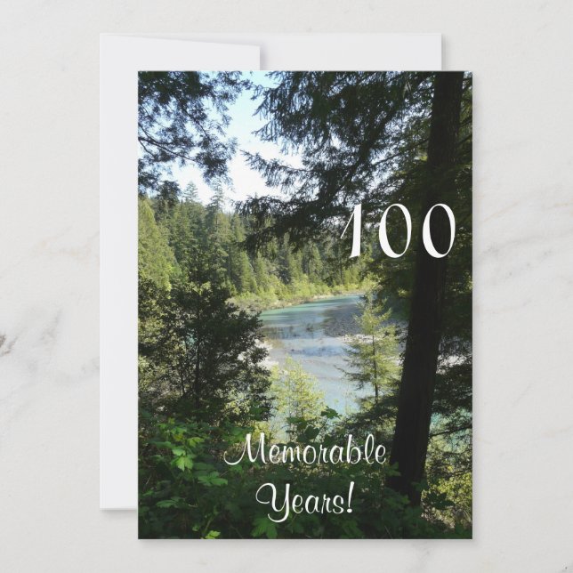 100 minnesvärda år/födelsedagsfirande-Lakeview Inbjudningar (Framsida)