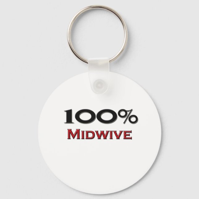100 % mittwive nyckelring (Framsida)