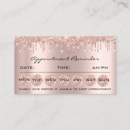 100 Möte påminnelse om Social Makeup Lash Nagel Visitkort