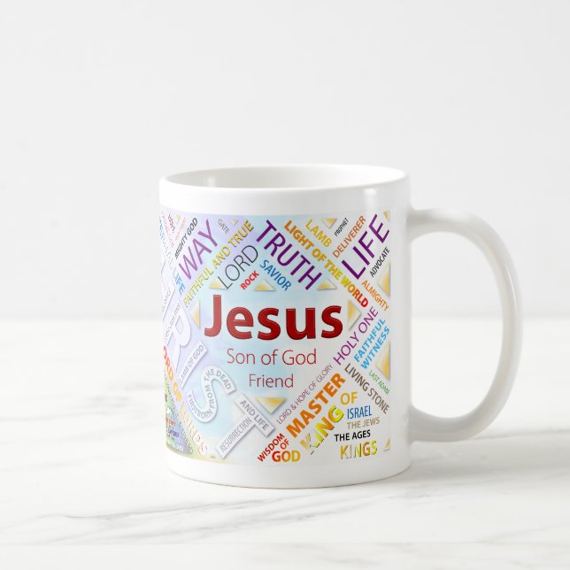 100 namn av den Jesus muggen Kaffemugg (Höger)