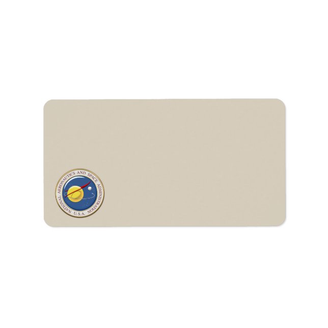 [100] NASA Emblem [3D] Adressetikett (Framsidan)