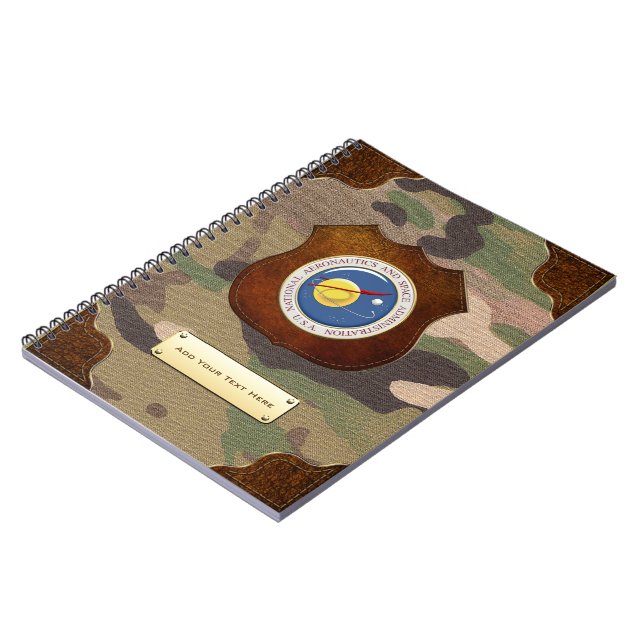 [100] NASA Emblem [3D] Anteckningsbok Med Spiral (Vänstra Sidan)